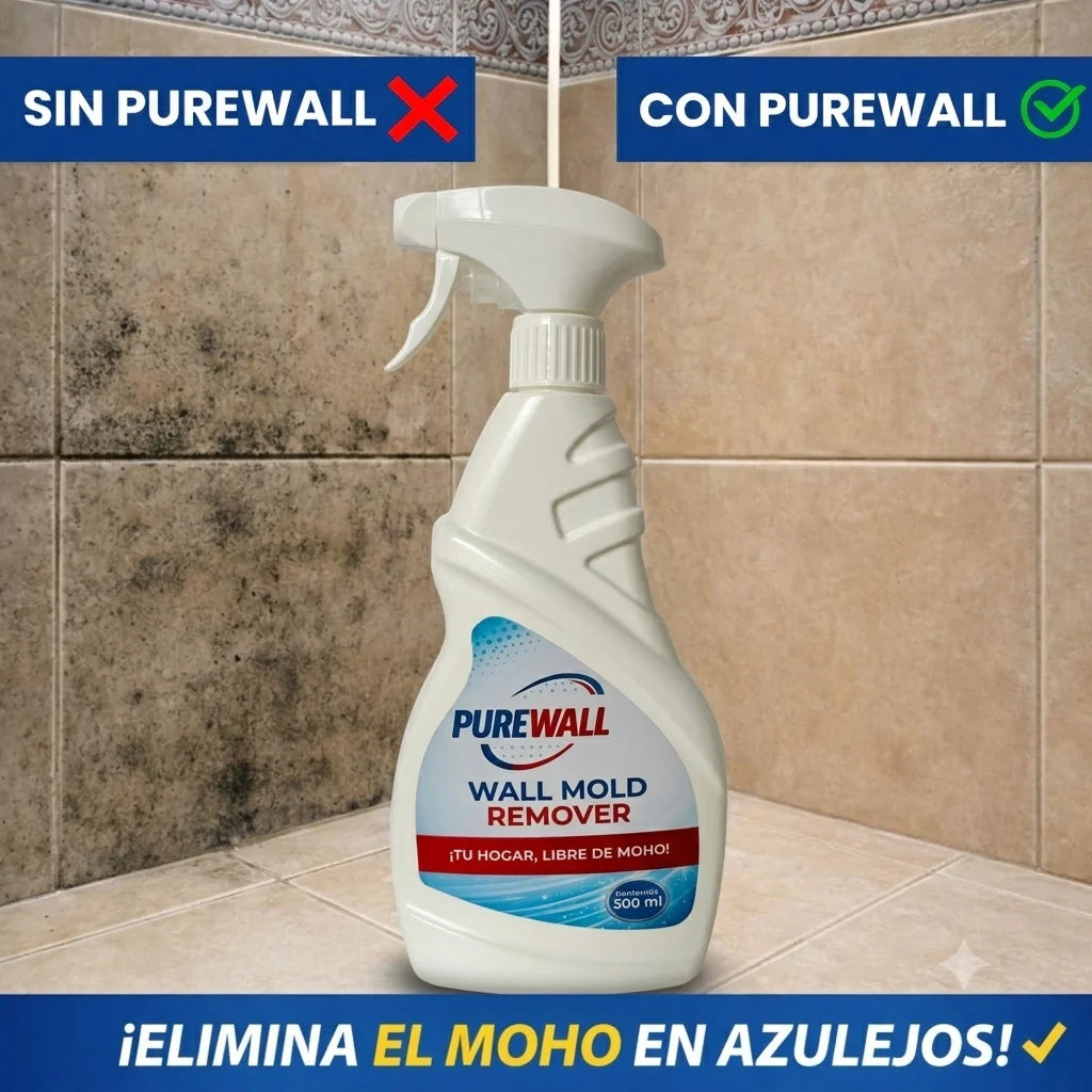 PureWall Removedor de moho | Paredes más limpias, frescas y protegidas en minutos.