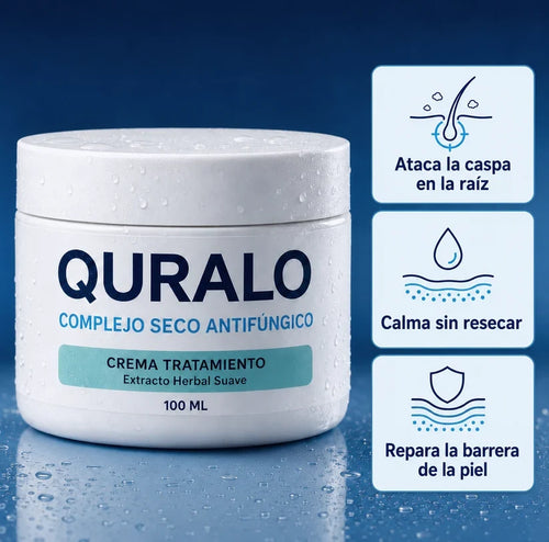 QURALO| Crema contra la caspa y dermatitis seborreica